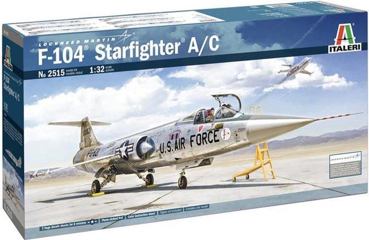 Italeri F-104A/C STARFIGHTER - Modelbouw - Kunststof - 2022