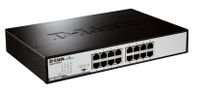 D-Link DGS-1016D/E - Switch - 16 poorten - Zwart, Metallic