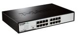 D-Link DGS-1016D/E - Switch - 16 poorten - Zwart, Metallic