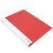 Waytex 931331R chemise pour documents, A4, 40 pages, polypropylène, opaque, identifiable, 20 pochettes transparentes, rouge