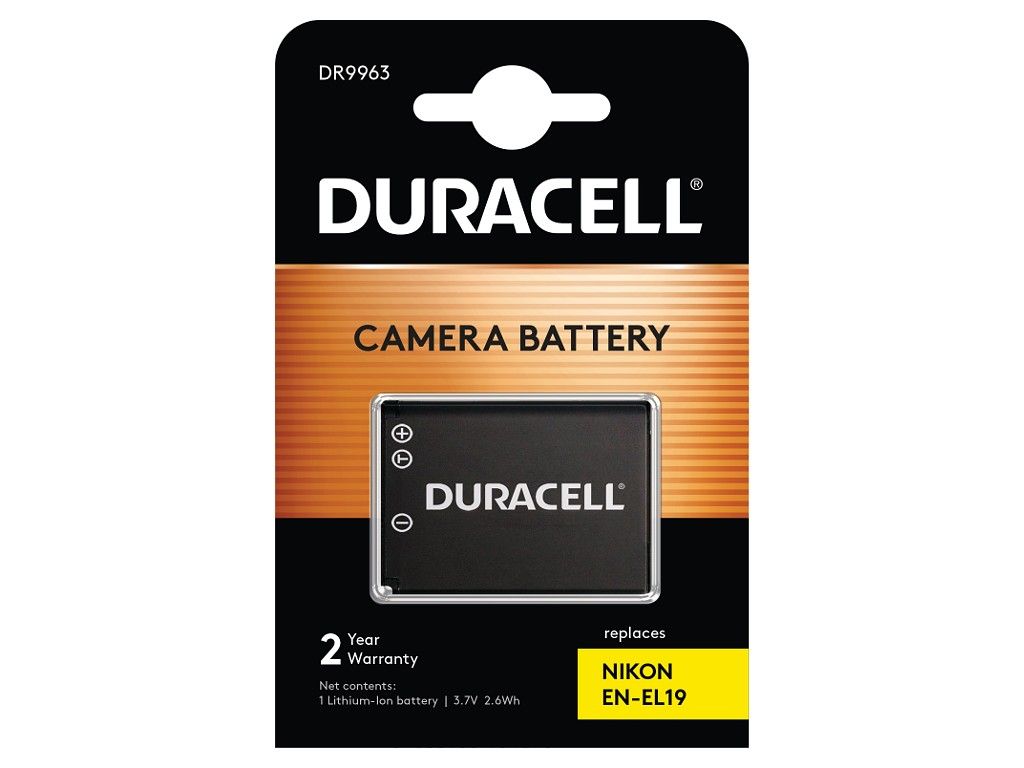 Duracell Camera Battery for Nikon (EN-EL19) - 700mAh