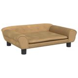 VidaXL Banc pour enfants 70x45x26 cm velours marron