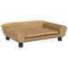 VidaXL Banc pour enfants 70x45x26 cm velours marron