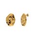 Lucardi Dames Stainless steel oorknoppen voor dames - Oorbellen - Staal - Goudkleurig