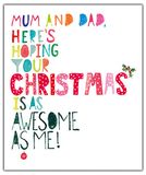 Mama Emotional Rescue Grappige kerstkaart voor mama en papa