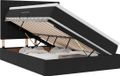 vidaXL LED Opbergbed met Matras Zwart 140 x 200 cm Fluweel