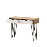 The Furniture Project Consoletafel, modern, 120 x 67 cm, beige/wit