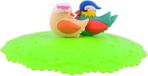 Mondex Siliconen deksel voor een beker van 10 cm met een vogelmotief