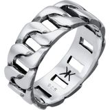 KUZZOI Men's Ring - Oxidized Sterling Silver - Statement Jewelry