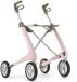 byACRE Rollator Acre Carbon Ultralight M, Pale Rose, avec petit sac organisateur