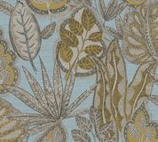 Living Walls FANTASIE BLADEREN BEHANG | Botanisch - Licht Blauw Geel Braun - Famous Garden