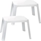 PLASTICFORTE Kindertafel - 2x stuks - kunststof - wit
