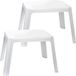 PLASTICFORTE Kindertafel - 2x stuks - kunststof - wit