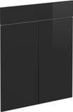 Vicco R-Line Keukenfront – 59.6 x 70.8 cm meubelfront voor de lade-onderkast Zwart hoogglans