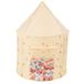Selonis Kindertent Speeltenten 100X130cm/200 Ballen In Paviljoenvorm Voor Kinderen Eenvoudig Op te zetten Draagbaar Speelhuisje Voor Binnen En Buiten, Licht Beige: Pastel Beige/Pastel Blauw/Zalm Kleur