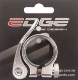 Edge Gransier Zadelpenklem Edge ø31.8 aluminium met snelspanner - zilver