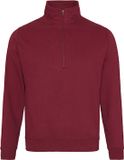 Just Hoods Pull 1/4 Zip Bordeaux Taille M