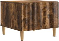 vidaXL Salontafel met lade Gerookt eiken 49 x 50 x 40 cm Bewerkt hout