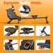 Merkloos / Sans marque Corvance B.V. Roeimachine – Roeitrainer – Fitnessapparaat – Workoutmachine – Hometrainer – Inklapbaar Design – 16 Weerstanden Tot 300 Newton – Draagvermogen 150 kg