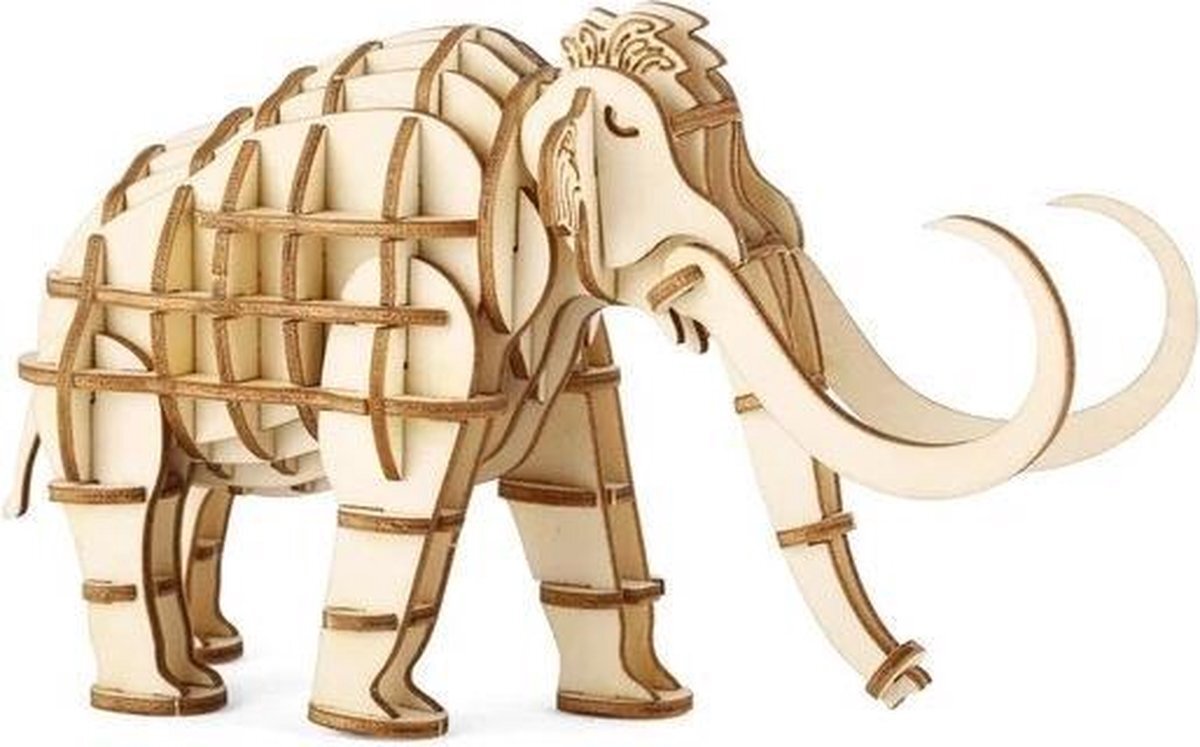 Kikkerland Mammoth 3D Wooden Puzzle