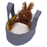 Manhattan Toy Moppettes Beau Bunny speelset met pluche haas, wieg van stof, deken en kussen