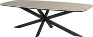 4 Seasons Outdoor Prado dining tuintafel 240x105x75 cm antraciet keramisch ovaal blad