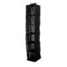 Kipit Organiseur de garde-robe - 6 compartiments - noir - 25 x 25 x 138 cm - peu encombrant/suspendu