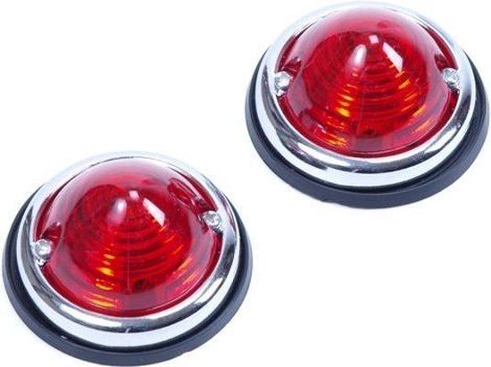 Huismerk HJSMeppel Positielamp 2 delig ROOD