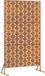 vidaXL - Privacyscherm - 100 x 50 x 180 cm - weervast staal - Roestkleurig