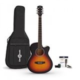 Gear4music Single Cutaway Elektro-akoestische Gitaar & Accessoires, Sunburst