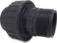 Bosta BV Mega Koppeling PVC-U 1 1/4" binnendraad x buitendraad 10bar grijs