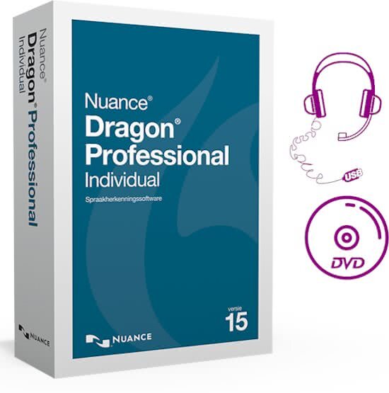 Nuance Dragon Professional Individual 15 - Nederlands+Engels