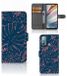 B2Ctelecom Motorola Moto G60 Hoesje Palm Leaves Book Case Kunstleer TPU Bladeren Natuur Boom Bomen Planten
