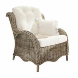 LOBERON Fauteuil Hailee bruin/crème