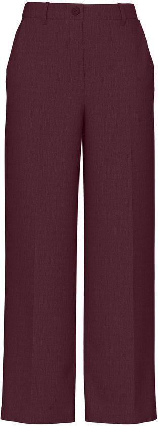 Pieces Broek Pckamil Hw Wide Pant Noos Bc 17155335 Tawny Port Dames Maat - W30 X L32