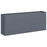 VidaXL Plantenbak Staal Antraciet 200x40x80 cm