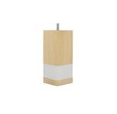 La Fabrique de pieds bedpoten, hout, licht gelakt, 15 x 6 x 6 cm