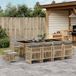 Maison Exclusive - Ensemble de jardin extérieur, 13 pièces, avec coussins, mélange de couleur beige, en polyrotin