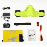 Scooter sous-marin - Scooter de plongée et de snorkeling - Fixation pour caméra d'action - Étanche jusqu'à 40 mètres - Convient aux enfants et aux adultes - Vert