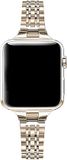 Go Go Gadget Dunne RVS band - Geschikt voor Apple Watch 38mm, 40mm en 41mm - Inclusief lengteversteller - Starlight