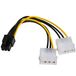 Akyga AK-CA-13 câble d'alimentation interne Molex (2 broches) vers PCI-E (6 broches) 0,15 m
