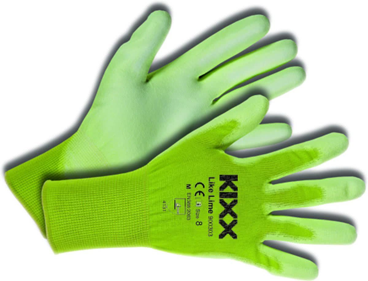 Kixx Tuinhandschoenen Like Lime Maat 8