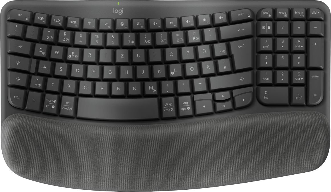 Logitech Wave Keys for Business - Draadloos - QWERTZ Duits - Grafiet