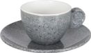 Gimex Solid Line Espresso set Granite Grijs 85 ml 2 Stuks