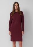 s.Oliver Gebreide jurk bordeaux