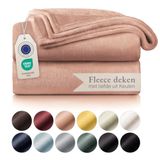 Blumtal Fleece Deken Super Zacht Fleece Plaid 220x240 cm Oud Roze
