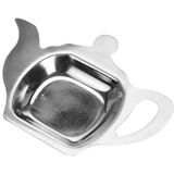Excellent Houseware Theezakjeshouder 130x95mm RVS Zilver