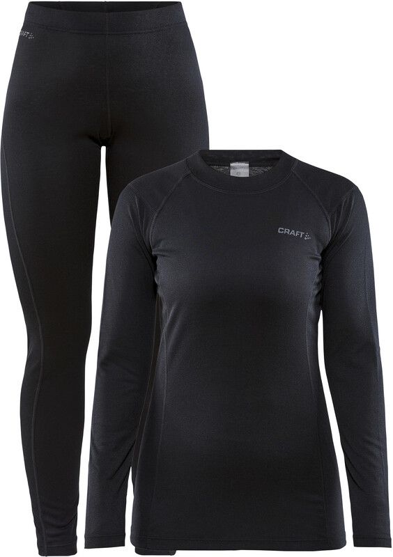 Craft Core Warm Baselayer Set Dames - Zwart - XS - 2020