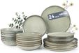 PromoHome 24-delig servies set voor 6 personen - Groen