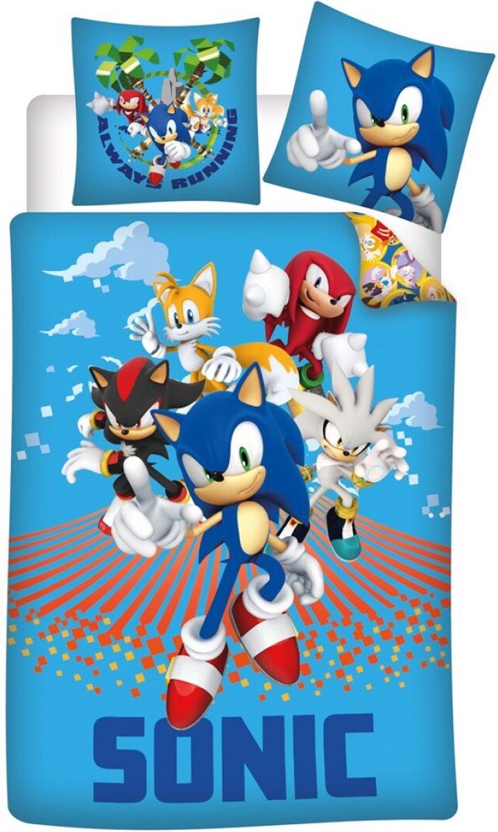 Sonic Panda Sonic Super Dekbedovertrek Team 140 X 200 Cm